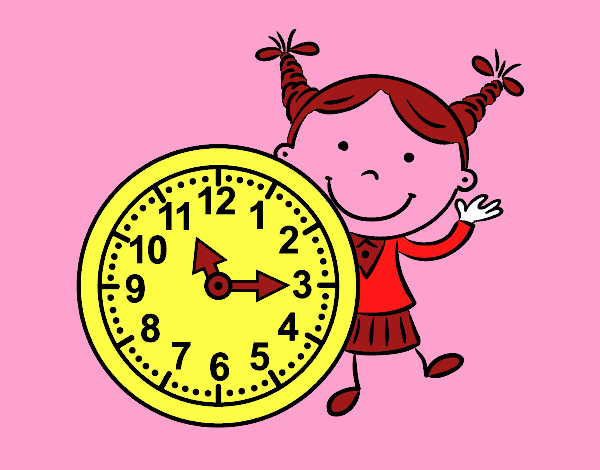 Niña con reloj