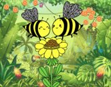 Pareja de abejas