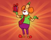 Payaso con regalo