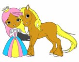 Princesa y unicornio