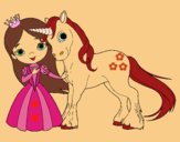 Princesa y unicornio