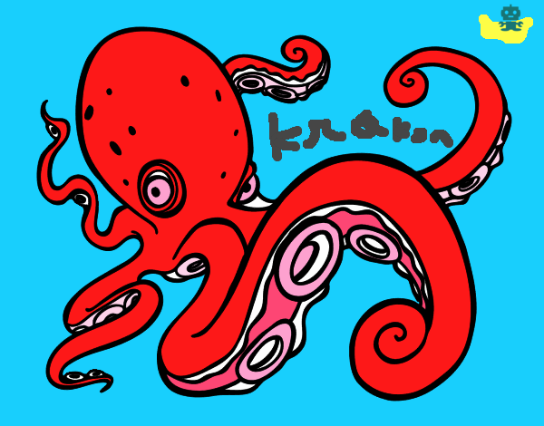 Pulpo enfadado