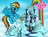 Rainbow Dash en su palacio