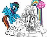 Rainbow Dash en su palacio