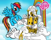 Rainbow Dash en su palacio