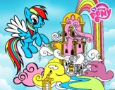 Rainbow Dash en su palacio