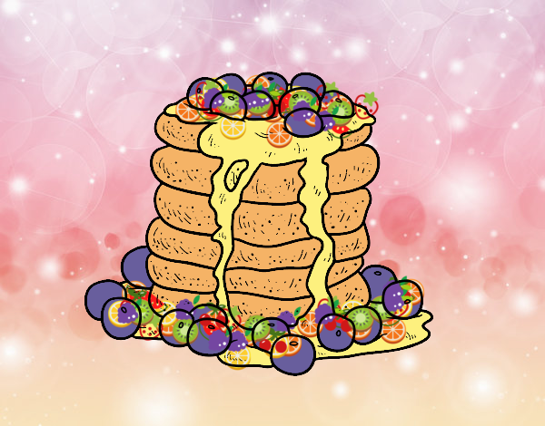 Pancakes a la fruta