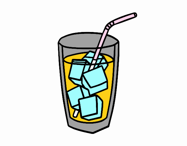 Un vaso de refresco