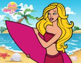 Barbie va a surfear