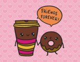 Café y donut