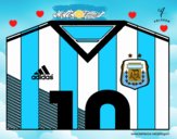 Camiseta del mundial de fútbol 2014 de Argentina