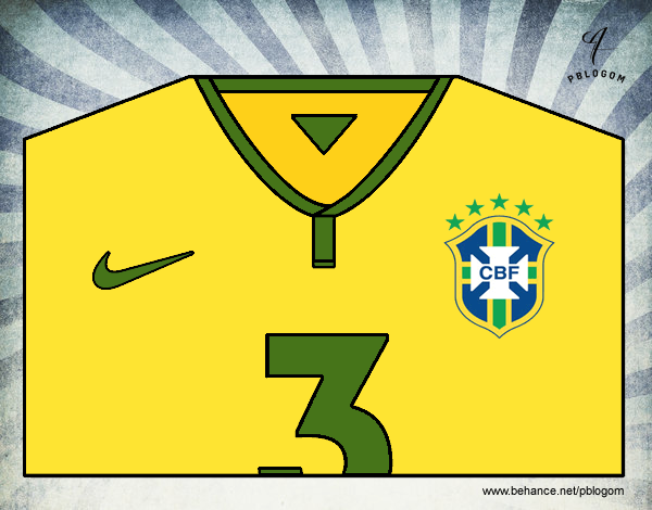 Camiseta del mundial de fútbol 2014 de Brasil