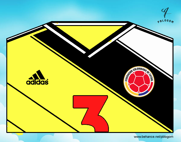 Camiseta del mundial de fútbol 2014 de Colombia