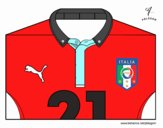 Camiseta del mundial de fútbol 2014 de Italia