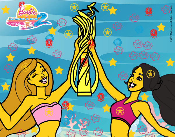 la sirena y su amiga ganaron la competencia