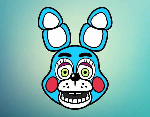 Cara de Toy Bonnie de Five Nights at Freddy's