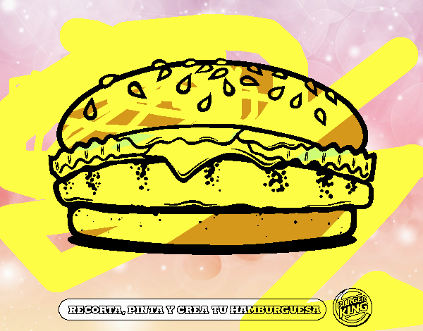 Dibujo de Crea tu hamburguesa pintado por en  el día 12-03-21 a  las 19:04:55. Imprime, pinta o colorea tus propios dibujos!
