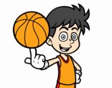 Jugador de baloncesto junior