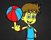 Jugador de baloncesto junior