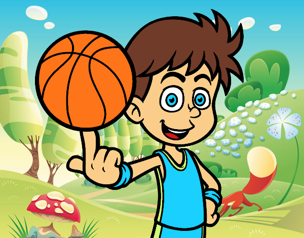 Jugador de baloncesto junior