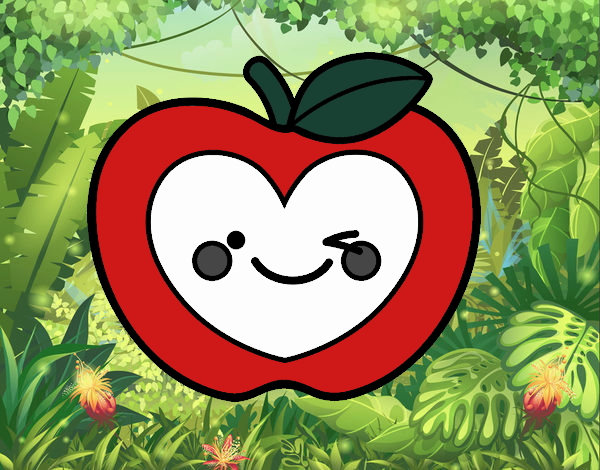 Manzana corazón