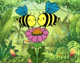 Pareja de abejas