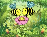 Pareja de abejas