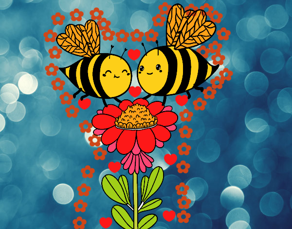 Pareja de abejas