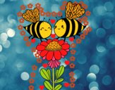 Pareja de abejas