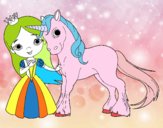 Princesa y unicornio