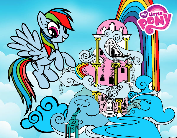 Rainbow Dash en su palacio