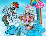 Rainbow Dash en su palacio