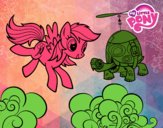 Rainbow Dash y la tortuga tanque