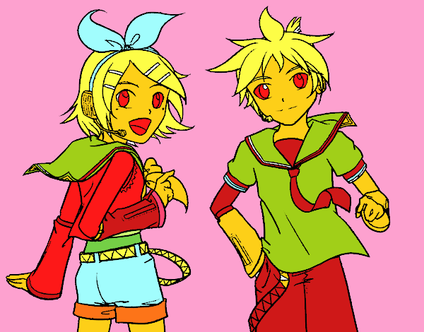 Rin y Len Kagamine Vocaloid