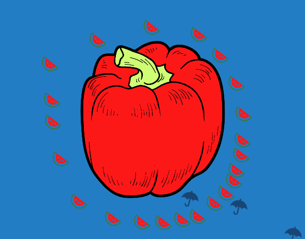 Un pimiento rojo