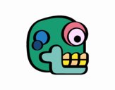 Una calavera azteca