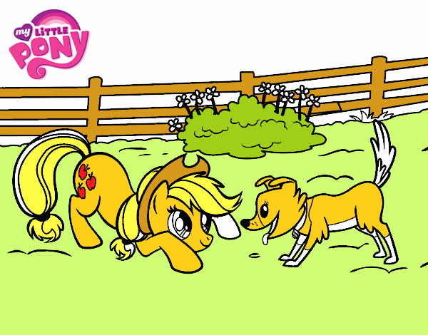 Applejack y Winona