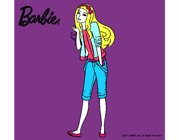 Barbie con look casual