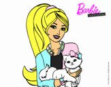 Barbie con su linda gatita