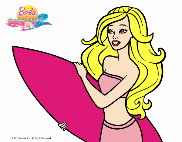 Barbie va a surfear