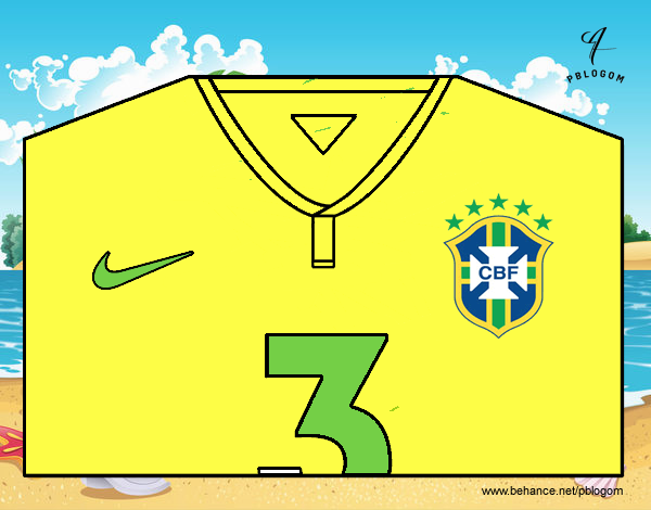 Camiseta del mundial de fútbol 2014 de Brasil