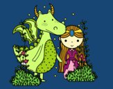 Dragón y princesa