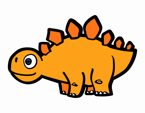 Estegosaurio Naranja.