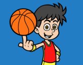 Jugador de baloncesto junior