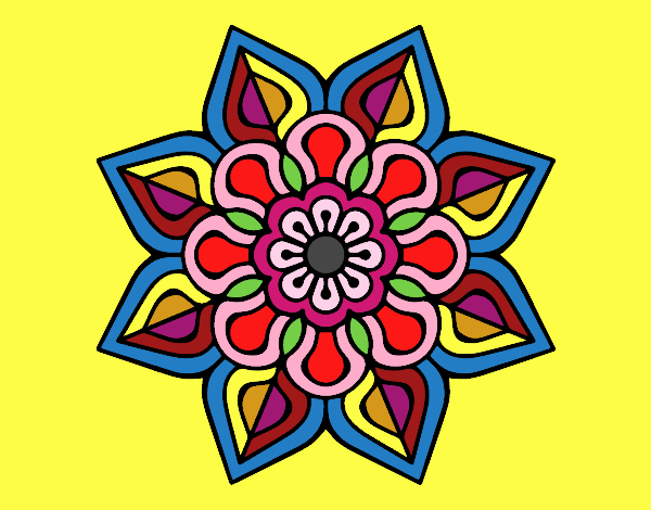 mandala 5 familias color