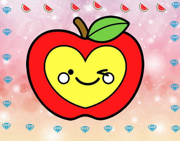 Manzana corazón