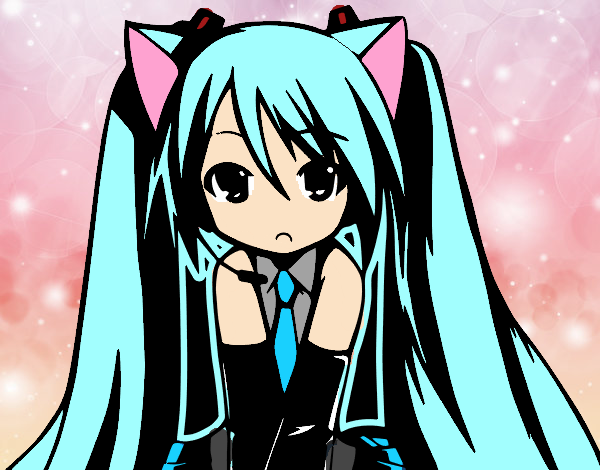 miku triste neko