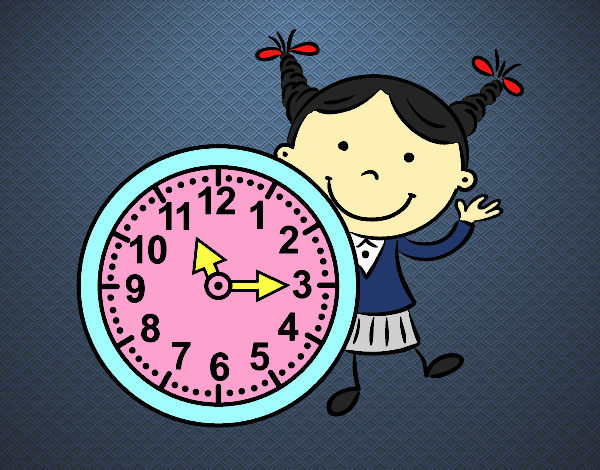 Niña con reloj