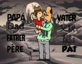 Padre e hijo con sombrero