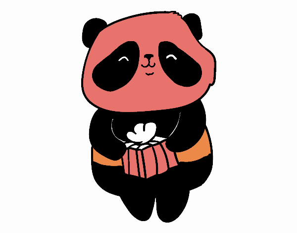 Panda con regalo